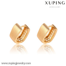 90856-Xuping nuevos aretes con clip de moda chapados en oro
